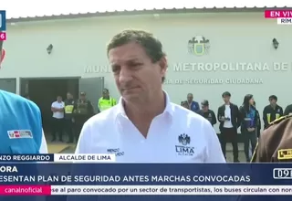 Reggiardo: No se aceptarán concentraciones en zonas patrimoniales del Centro Histórico de Lima