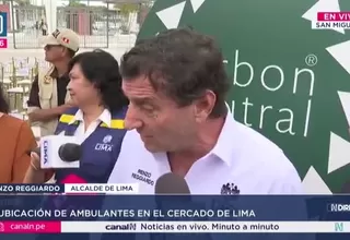 Reggiardo sobre reubicación de ambulantes: Necesitamos cesión de espacios por otras instituciones