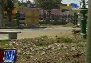 Removerán el material que obstruye el paso en la Alameda de los Descalzos