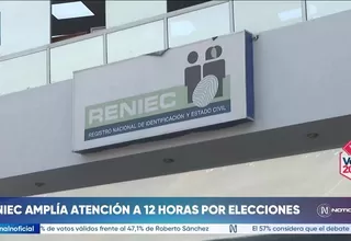 Reniec atenderá 12 horas continuas a nivel nacional para trámites de DNI