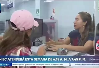 Reniec atiende desde las 6:15 a. m. para la entrega de 600 mil DNI pendientes