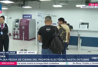 Reniec anuncia cierre del padrón electoral en octubre de 2025