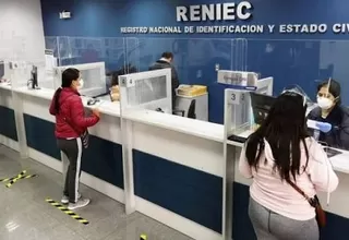Reniec atenderá este fin de semana para entrega de DNI