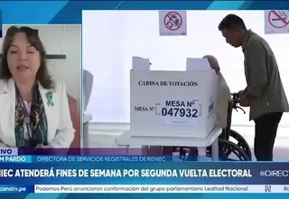 Reniec atenderá sábados y domingos para entrega y trámite de DNI antes de la segunda vuelta