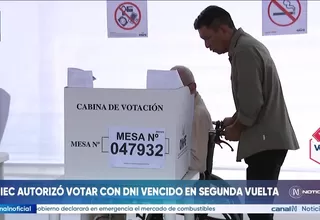 Reniec amplía vigencia de DNI vencidos para votar en la segunda vuelta electoral