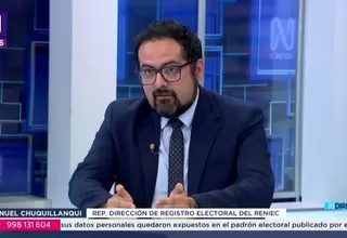 Reniec defiende publicación del padrón inicial 2026