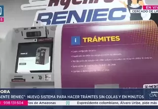 RENIEC implementa agentes para trámites sin colas