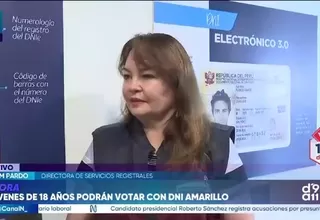 RENIEC permite votar con DNI amarillo a jóvenes de 18 años