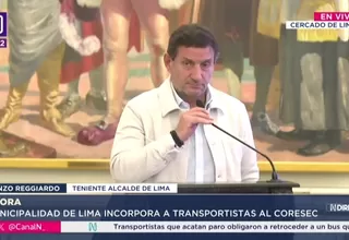 Renzo Reggiardo anuncia medidas contra la extorsión en Lima