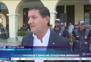Renzo Reggiardo: armas no letales y cámaras corporales serán usados por serenazgo desde este domingo