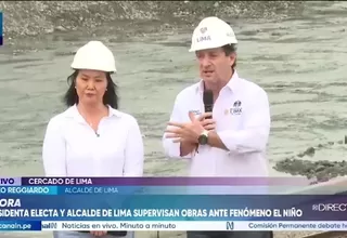 Alcalde de Lima destaca trabajos preventivos y ofrece apoyo al próximo gobierno frente al Fenómeno El Niño