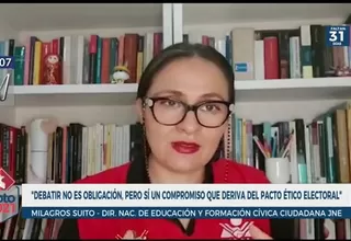 Representante del JNE: "Debatir no es una obligación pero sí un compromiso"