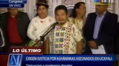 Representantes de comunidades indígenas exigieron justicia por ashaninkas muertos - Noticias de ashaninkas