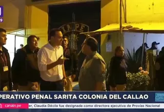 Presidente lideró requisa en penal Sarita Colonia del Callao