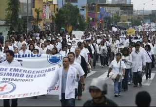 Minsa empezará a implementar medidas para restituir servicios por huelga médica