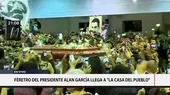 Féretro de Alan García llegó a la Casa del Pueblo - Noticias de feretro