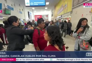 Retrasos y cancelaciones de vuelos en el aeropuerto de Arequipa por mal clima
