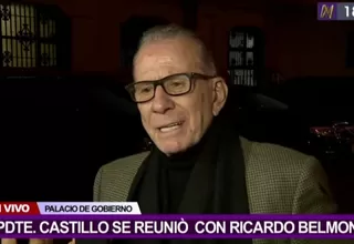 Ricardo Belmont: “Fui designado de palabra como asesor, no vengo por un puesto”