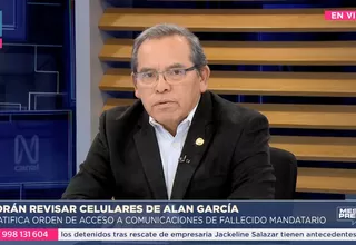 Ricardo Pinedo sobre investigar celulares de Alan García: “Es una investigación post mortem”
