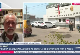 Ricardo Valdés critica reserva del SIDPOL y advierte retroceso