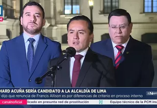 Richard Acuña sería el candidato a la alcaldía de Lima de APP en 2026