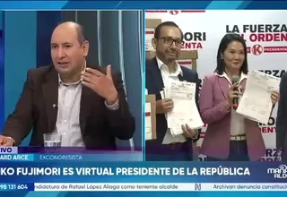 Richard Arce: "Keiko Fujimori debe recuperar la confianza del otro 50% del país"