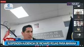 Richard Rojas: Poder Judicial reprogramó audiencia de impedimento de salida del país  - Noticias de Los Cuellos Blancos del Puerto