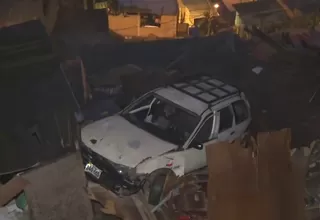 Rímac: Auto cae sobre casas en cerro de San Juan de Amancaes