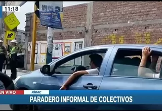 Rímac: Colectivos informales infringen normas frente a Policía de Tránsito