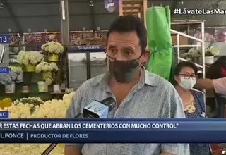 Día de los Muertos: Productores de flores piden no cerrar cementerios el 1 de noviembre 