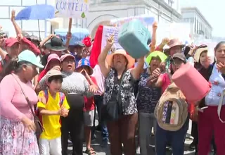 Rímac: Protestan por la reactivación de proyecto de agua potable