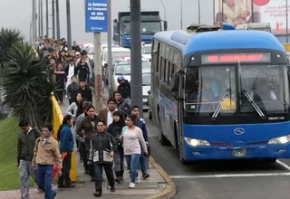 Rímac: retirarán buses del Corredor Azul de paradero de Av. Amancaes