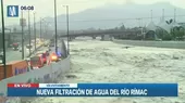 Río Rímac: Se reporta filtración de agua en la Vía de Evitamiento - Noticias de municipalidad de lima
