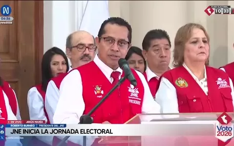 Roberto Burneo anunció el inicio oficial de la jornada electoral y aseguró proceso transparente