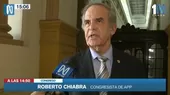 Roberto Chiabra: Se debe aprobar la cuestión de confianza pero rechazar el proyecto de ley - Noticias de proyecto-ley
