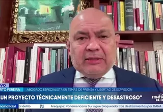 Roberto Pereira cuestiona proyecto de Aldo Bravo: “Abre la puerta para perseguir periodistas”