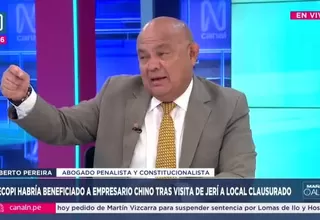 Roberto Pereira advirtió que la versión de José Jerí sobre empresarios chinos es inverosímil
