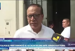 Roberto Sánchez cuestionó a Renzo Reggiardo por presunta falta de neutralidad