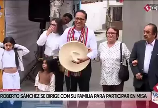 Roberto Sánchez inicia jornada electoral en Huaral con llamado a la democracia