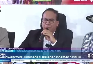 Roberto Sánchez insiste en pedir la libertad de Pedro Castillo tras informe de la ONU