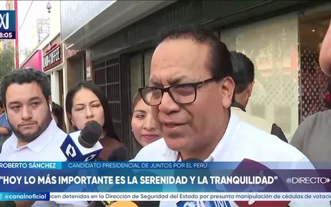 Roberto Sánchez: Lo más importante es la serenidad y tranquilidad