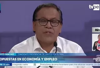 Roberto Sánchez propone elevar sueldo mínimo y crear fondo de créditos para emprendedores