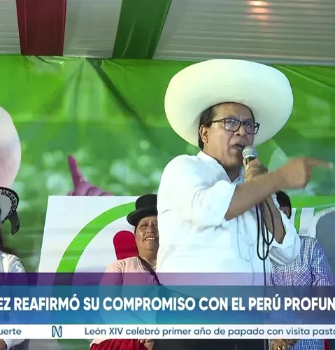 Roberto Sánchez retoma campaña con mitin en Huaycán