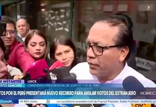 Roberto Sánchez: "Falta tramo" para terminar conteo de votos