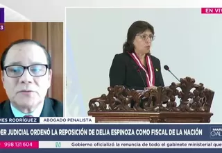 Rodríguez sobre Espinoza: JNJ invadió la autonomía de la Fiscalía