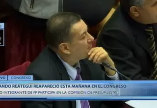 Rolando Reátegui reapareció en el Congreso 