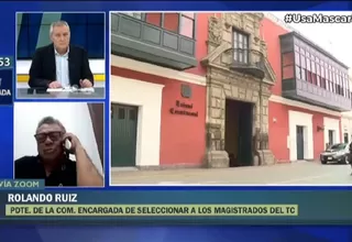 Rolando Ruiz: El jueves 24 se publicará reglamento sobre selección de magistrados del TC