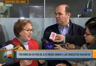 Romero-Lozada: Estamos registrando un caso de feminicidio al día en nuestro país 