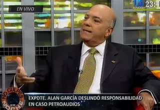 Rómulo León: Alan García dijo verdades a medias en caso Petroaudios