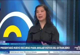 Romy Chang: Nuevo recurso de Juntos por el Perú no impediría proclamación presidencial ni revertiría resultados electorales